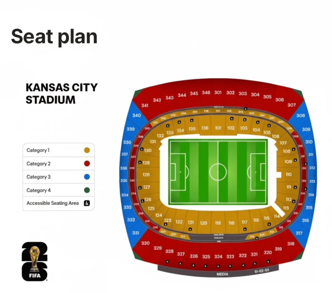 GEHA Field at Arrowhead seating map