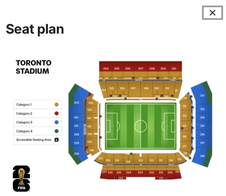BMO Field seating map